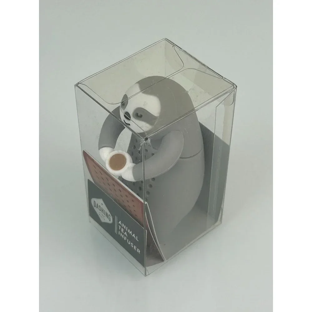 Dashing Sloth Animal Tea Infuser Grey New in Box Gift